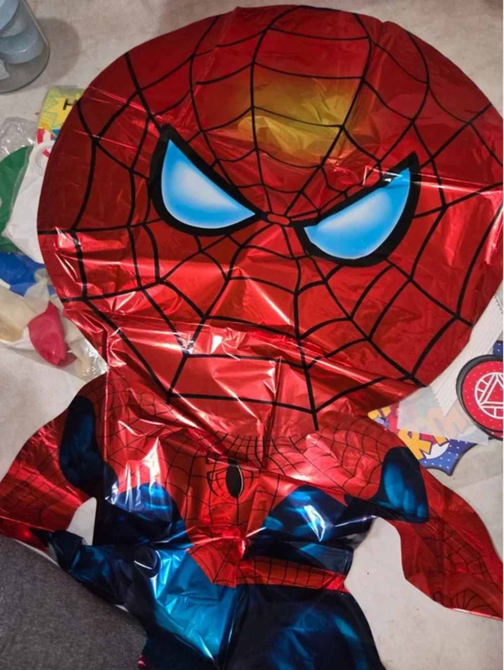 Super hero party back birthday